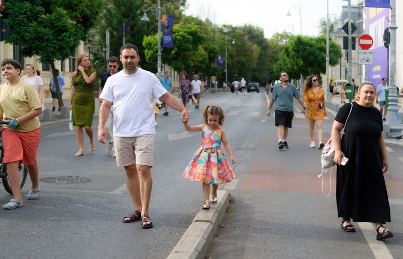 People walking